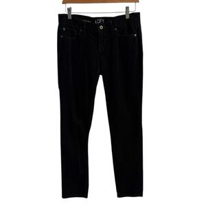 Ann Taylor Loft Modern Slim Black Corduroy Jeans Size 4P